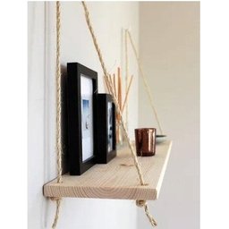 Prateleira Decorativa Nature com Cordas - - 2