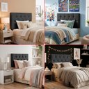 Ver imagem 3 de Cabeceira Painel Estofada Paris Suede Preto Solteiro 90cm para Cama Box