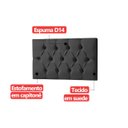 Ver imagem 6 de Cabeceira Painel Estofada Paris Suede Preto Solteiro 90cm para Cama Box