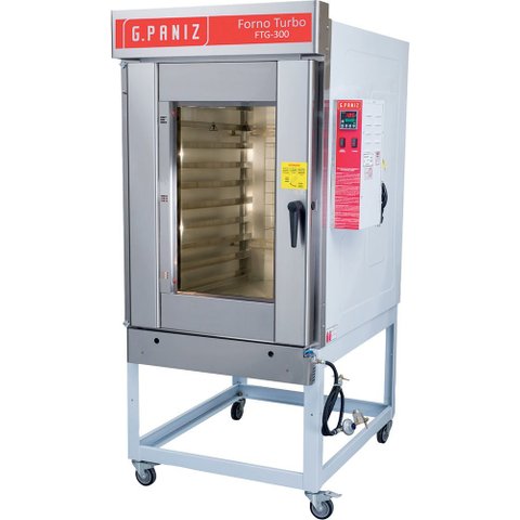 Forno Turbo Á Gás 10 Esteiras Epóxi Ftg-300 Glp Monofásico G.paniz