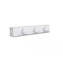 Ver imagem 3 de Arandela Camarim 4 Lâmpadas 60cm Alumínio Branco com Botão RL