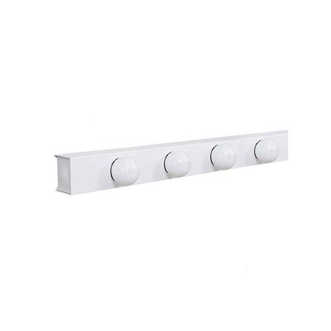 Arandela Camarim 4 Lâmpadas 60cm Alumínio Branco com Botão RL
