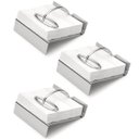 Ver imagem 1 de Kit 3 Porta Guardanapos de Papel 11x11cm Aço Inox Suporte Mesa Posta