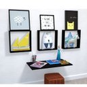 Ver imagem 1 de Conjunto 3 Nichos e 1 Mesa Dobrável de Parede Vidame Kitcubos Preto