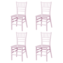 Ver imagem 1 de Kit 4 Cadeiras Tiffany Infantil Rosa Espaço Kids Quarto Brinquedoteca - La Mobilia