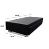 Cama Box Bicama Auxiliar Solteiro Sintético Espuma 8cm 88x188x40 Preto - 3