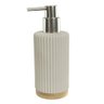 Porta Sabonete Banheiro Poliresina 250ml 19x13x7cm C\bambu (bege) - 4