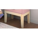 Ver imagem 4 de mesa de cabeceira retrô pés de madeira infantil / juvenil Live Teens:Rosa