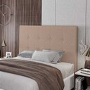 Ver imagem 7 de Cabeceira Cama Box Casal King Size Luana 193cm Linho Bege - Abmaza