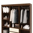 Ver imagem 7 de Guarda Roupa Ideal 6 Portas Plus Imbuia/champanhe – Vila Rica Móveis