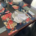 Ver imagem 3 de Kit 6 Serviços Americanos Imperial Azul e Marinho Impermeável - 35x45cm