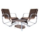 Ver imagem 1 de Conjunto de Poltronas Fibra Sintética Sena - 2 Poltronas + 1 Mesa Centro