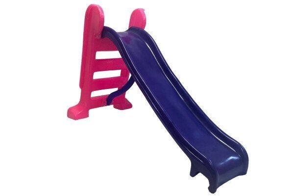 Escorregador Infantil Plástico - Médio 3 Degraus Roxo com Rosa