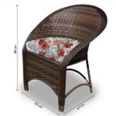 Ver imagem 2 de Conjunto de Poltronas Fibra Sintética Sônia - 2 Poltronas + 1 Mesa Centro - Tecido Gamboa Bege
