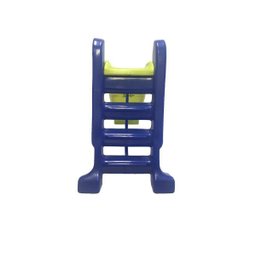 Escorregador Infantil Plástico 3 Degraus Verde com Azul - 2