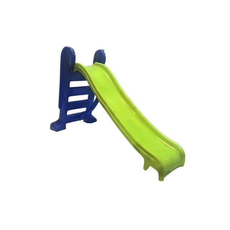 Escorregador Infantil Plástico 3 Degraus Verde com Azul