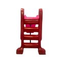 Ver imagem 3 de Escorregador Infantil Plástico 3 Degraus Rosa com Vermelho