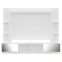Ver imagem 3 de Estante Tv 65" Portas C/ Espelho Oslo Multimóveis V3390 Branca/Madeirada Branco/Madeirado
