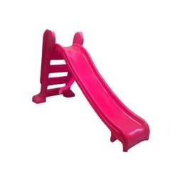 Escorregador Infantil Plástico - Médio 3 Degraus Todo Rosa - 1