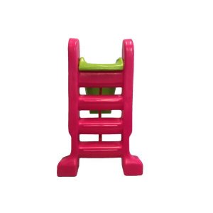 Escorregador Infantil Plástico - Médio 3 Degraus Rosa com Azul Claro