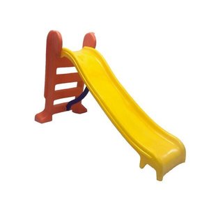 Escorregador Infantil Plástico 3 Degraus Amarelo com Vermelho