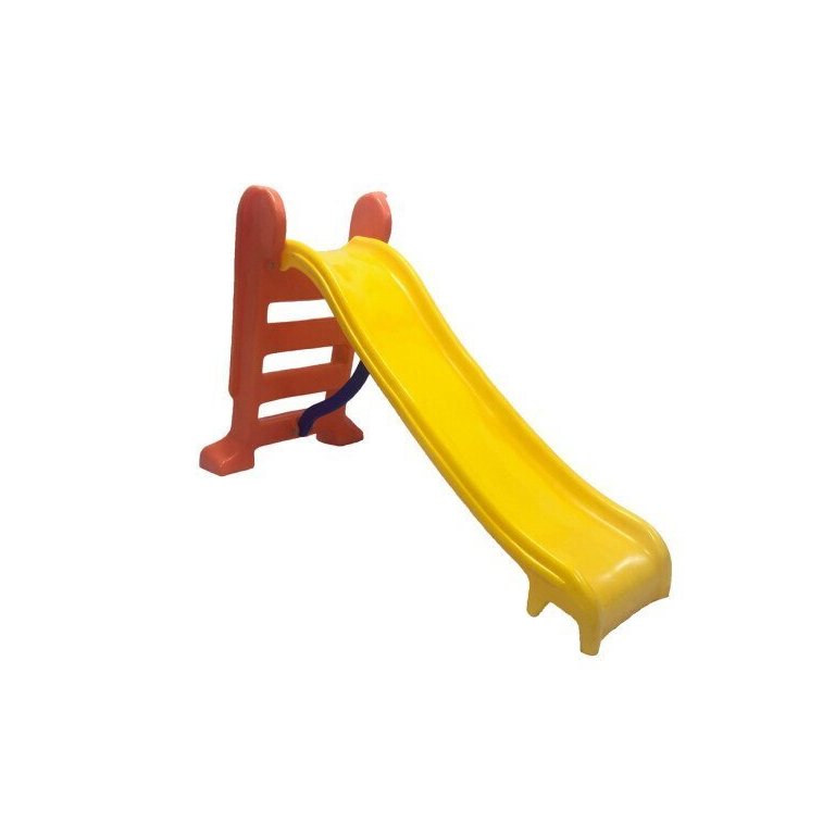 Escorregador Infantil Plástico 3 Degraus Amarelo com Vermelho