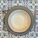 Ver imagem 1 de Kit 10 Serviços Americanos Jacquard Azulejo Português Azul - 35x45cm