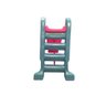 Escorregador Infantil Plástico - Médio 3 Degraus Rosa com Azul Claro - 2