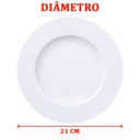 Ver imagem 4 de Kit Jogo Pratos Sobremesa Lanche 12 Peças Tramontina Augusta