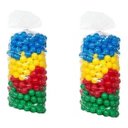 Ver imagem 1 de 250 Bolinhas para Piscina de Bolinhas - 76mm - Valentina Brinquedos - Coloridas - Não Amassa