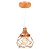 Lustre Pendente Esfera Aramado Cobre 15cm - 1