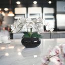 Ver imagem 4 de Arranjos de Orquídeas Artificiais para Mesa de Jantar 4 Flor