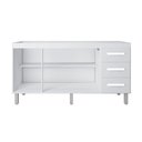 Ver imagem 3 de Balcão Gabinete para Pia Dana 148cm 03 Portas 03 Gavetas sem Tampo Branco - Desk Design