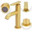 Ver imagem 2 de Torneira Slim Pratica Abs Gold/dourado Mesa +engate Flexível