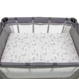 Colchonete para Berço TAM 1 (88x52x4) Cosco - Branco Estampado - 6