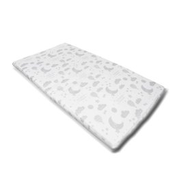 Colchonete para Berço TAM 1 (88x52x4) Cosco - Branco Estampado - 1