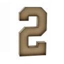 Ver imagem 1 de Número 2 Letra Caixa Grande Mdf 90cm de Altura Decoração