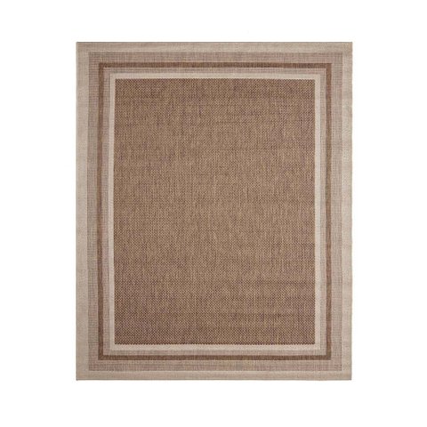 Tapete Sisal Eco Nature Moldura 87 Bege-marrom 2,00x3,00m