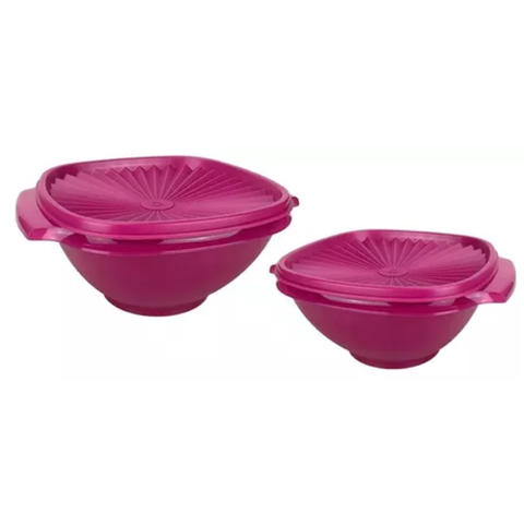 Tupperware Kit 2 Tigelas Sensação Tampa Hermética Tupperware Kit 2 Tigelas Sensação Tampa Hermética