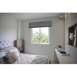 Persiana Romana (1,20Larg. x 1,80Alt.) Blackout Cinza Escuro - Vogaflex - 2