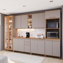 Ver imagem 1 de Armário de Cozinha Modulada Completa Fidelitá Berlim 6 Peças 340cm 14 Portas 3 Gavetas com Tampo