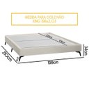 Ver imagem 4 de Base Cama Box Orgânica Montreal 199x210cm King Size Pés de Ferro Bouclê - Sofa Store:bouclê Bege Cla