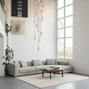 Ver mais imagens de Lustre para Sala Pratic 16 Lâmpadas Dourado Pé Direito Alto