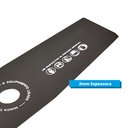 Ver imagem 2 de Kit 2 Facas Lâmina Roçadeira 2 Pontas 350mm X 2mm X 20mm Corneta Cortador Grama Corte