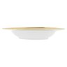 Cj 6 Pratos Fundos de Porcelana Paddy Branco/dourado 22cm Wolff - 5