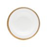 Cj 6 Pratos Fundos de Porcelana Paddy Branco/dourado 22cm Wolff - 2