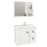 Conjunto para Banheiro com 1 Porta e 2 Gavetas Isa-MGM Móveis. - Branco - 1