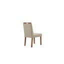 Ver imagem 4 de Conjunto Sala de Jantar Mesa Paris Madeira Maciça 140x80cm Tampo Retângular Vidro Preto com 4 Cadeir