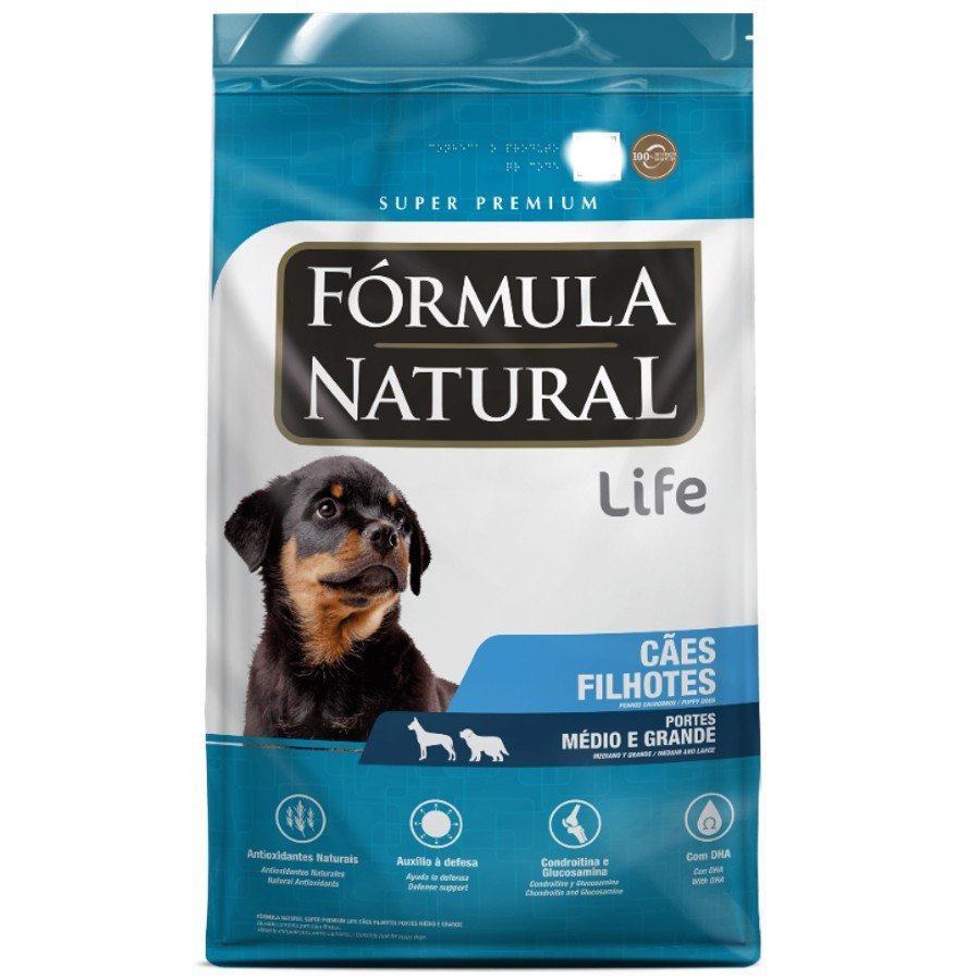 Fórmula Natural Life Cães Filhotes Porte Médio E Grande 15kg