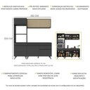 Ver imagem 5 de Armário De Cozinha Compacta 3 Peças Mp3695.895 Veneza Preto